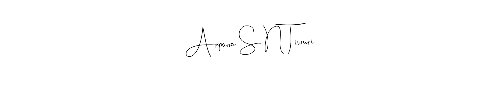 It looks lik you need a new signature style for name Arpana S N Tiwari. Design unique handwritten (Andilay-7BmLP) signature with our free signature maker in just a few clicks. Arpana S N Tiwari signature style 4 images and pictures png