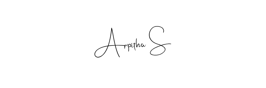 Make a beautiful signature design for name Arpitha S. Use this online signature maker to create a handwritten signature for free. Arpitha S signature style 4 images and pictures png