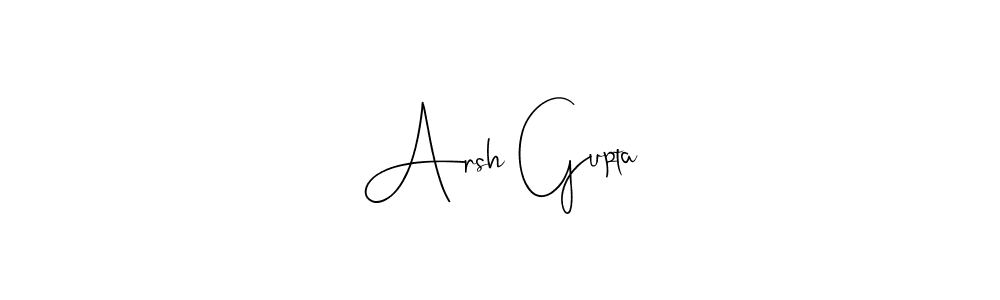 Use a signature maker to create a handwritten signature online. With this signature software, you can design (Andilay-7BmLP) your own signature for name Arsh Gupta. Arsh Gupta signature style 4 images and pictures png