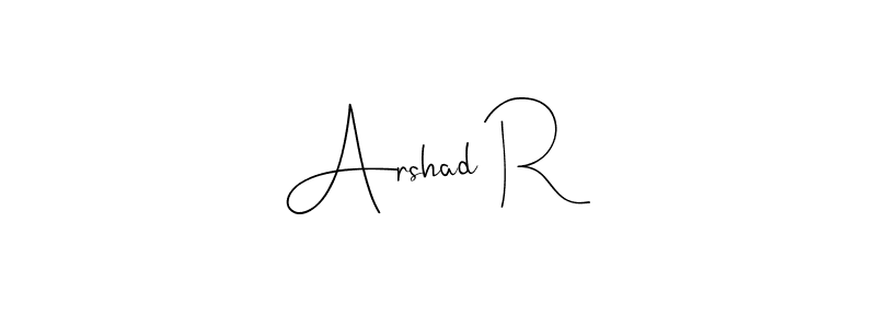 You should practise on your own different ways (Andilay-7BmLP) to write your name (Arshad R) in signature. don't let someone else do it for you. Arshad R signature style 4 images and pictures png