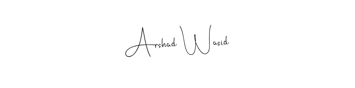 You can use this online signature creator to create a handwritten signature for the name Arshad Wasid. This is the best online autograph maker. Arshad Wasid signature style 4 images and pictures png