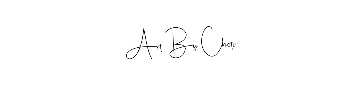 See photos of Art By Chotu official signature by Spectra . Check more albums & portfolios. Read reviews & check more about Andilay-7BmLP font. Art By Chotu signature style 4 images and pictures png