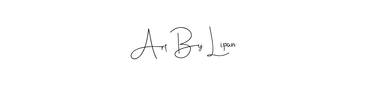 This is the best signature style for the Art By Lipan name. Also you like these signature font (Andilay-7BmLP). Mix name signature. Art By Lipan signature style 4 images and pictures png