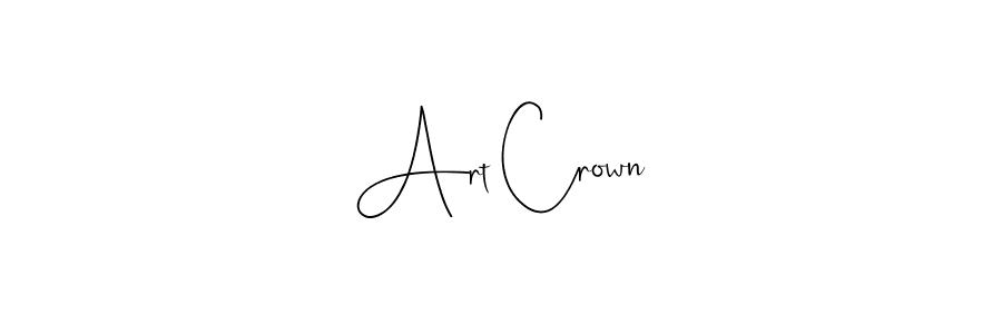 How to make Art Crown signature? Andilay-7BmLP is a professional autograph style. Create handwritten signature for Art Crown name. Art Crown signature style 4 images and pictures png