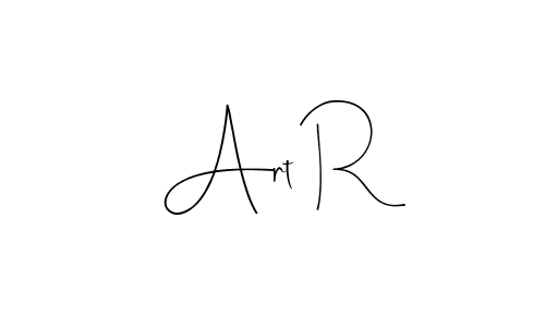 Create a beautiful signature design for name Art R. With this signature (Andilay-7BmLP) fonts, you can make a handwritten signature for free. Art R signature style 4 images and pictures png