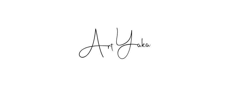 How to Draw Art Yaka signature style? Andilay-7BmLP is a latest design signature styles for name Art Yaka. Art Yaka signature style 4 images and pictures png