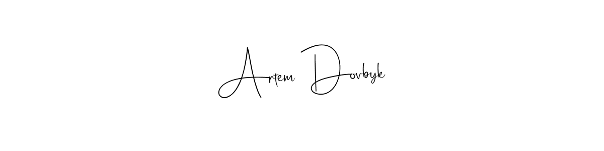 Make a beautiful signature design for name Artem Dovbyk. With this signature (Andilay-7BmLP) style, you can create a handwritten signature for free. Artem Dovbyk signature style 4 images and pictures png