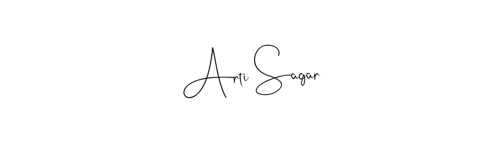 Also we have Arti Sagar name is the best signature style. Create professional handwritten signature collection using Andilay-7BmLP autograph style. Arti Sagar signature style 4 images and pictures png