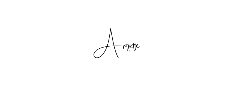 It looks lik you need a new signature style for name Artlette. Design unique handwritten (Andilay-7BmLP) signature with our free signature maker in just a few clicks. Artlette signature style 4 images and pictures png