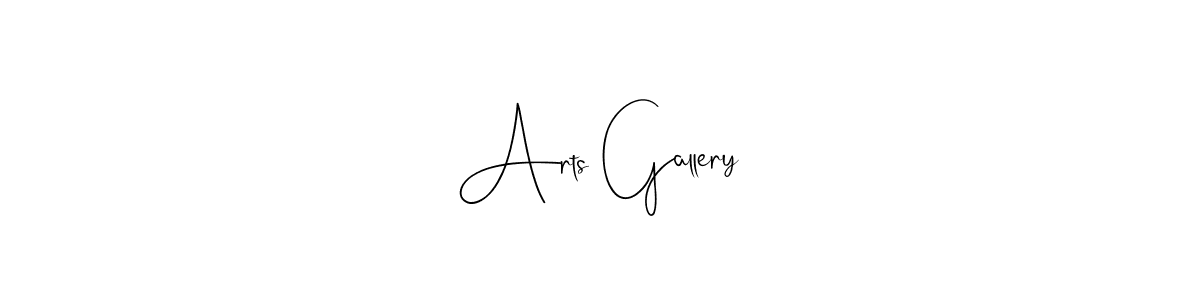 Also we have Arts Gallery name is the best signature style. Create professional handwritten signature collection using Andilay-7BmLP autograph style. Arts Gallery signature style 4 images and pictures png