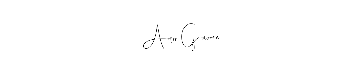 Make a beautiful signature design for name Artur Gąsiorek. Use this online signature maker to create a handwritten signature for free. Artur Gąsiorek signature style 4 images and pictures png