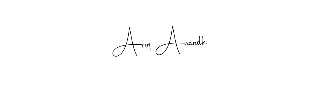 Use a signature maker to create a handwritten signature online. With this signature software, you can design (Andilay-7BmLP) your own signature for name Arul Anandh. Arul Anandh signature style 4 images and pictures png