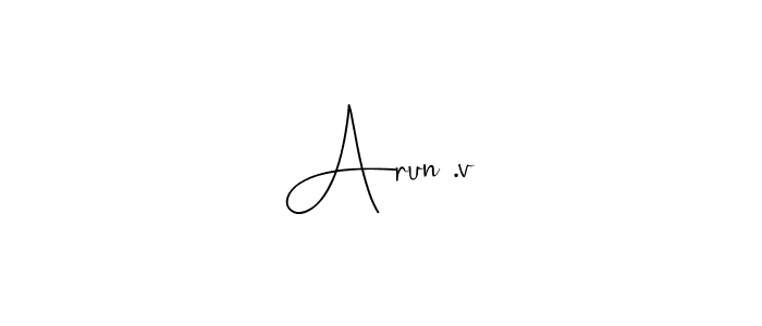 How to Draw Arun .v signature style? Andilay-7BmLP is a latest design signature styles for name Arun .v. Arun .v signature style 4 images and pictures png