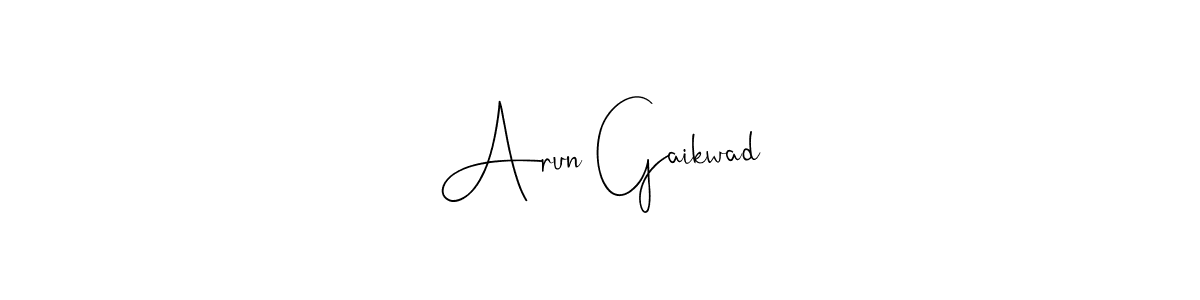 Make a short Arun Gaikwad signature style. Manage your documents anywhere anytime using Andilay-7BmLP. Create and add eSignatures, submit forms, share and send files easily. Arun Gaikwad signature style 4 images and pictures png