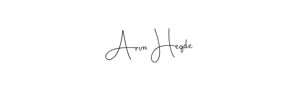 The best way (Andilay-7BmLP) to make a short signature is to pick only two or three words in your name. The name Arun Hegde include a total of six letters. For converting this name. Arun Hegde signature style 4 images and pictures png