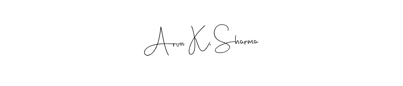 Here are the top 10 professional signature styles for the name Arun K. Sharma. These are the best autograph styles you can use for your name. Arun K. Sharma signature style 4 images and pictures png