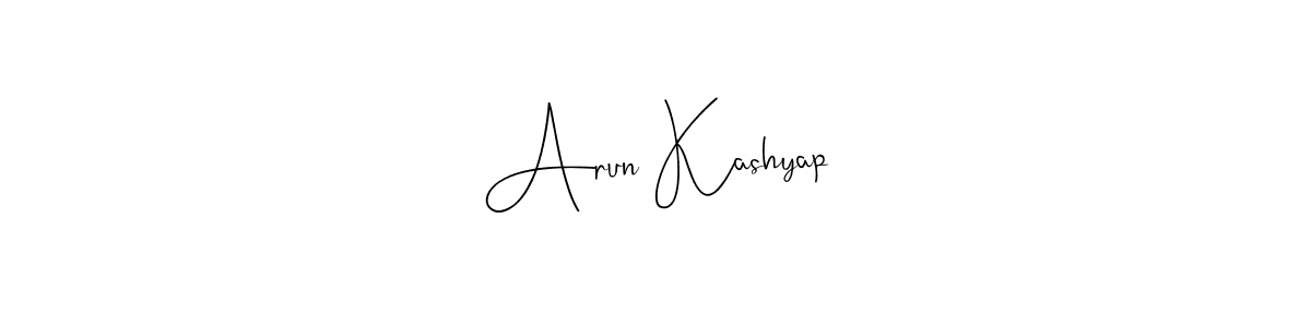 Here are the top 10 professional signature styles for the name Arun Kashyap. These are the best autograph styles you can use for your name. Arun Kashyap signature style 4 images and pictures png