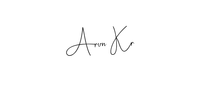 Make a beautiful signature design for name Arun Kr. With this signature (Andilay-7BmLP) style, you can create a handwritten signature for free. Arun Kr signature style 4 images and pictures png