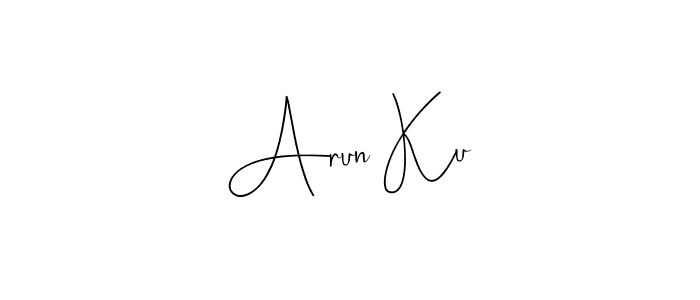 Design your own signature with our free online signature maker. With this signature software, you can create a handwritten (Andilay-7BmLP) signature for name Arun Ku. Arun Ku signature style 4 images and pictures png