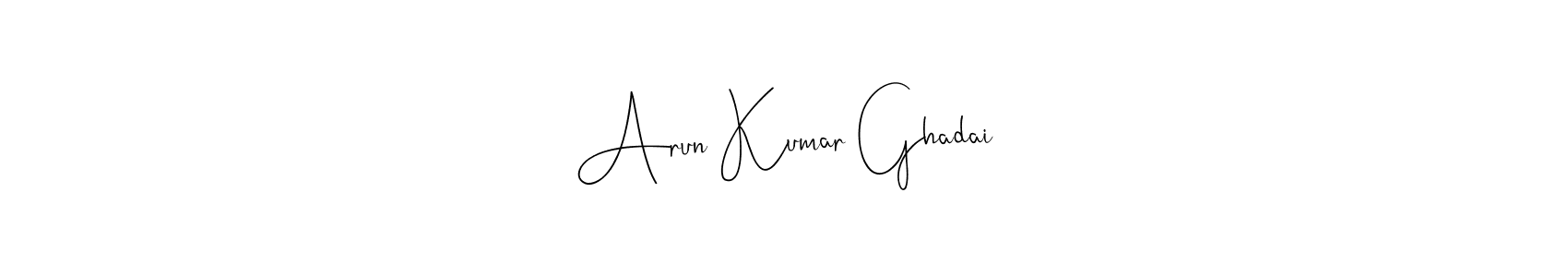 Make a beautiful signature design for name Arun Kumar Ghadai. With this signature (Andilay-7BmLP) style, you can create a handwritten signature for free. Arun Kumar Ghadai signature style 4 images and pictures png