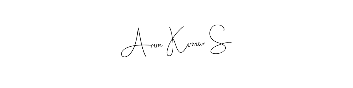 Design your own signature with our free online signature maker. With this signature software, you can create a handwritten (Andilay-7BmLP) signature for name Arun Kumar S. Arun Kumar S signature style 4 images and pictures png