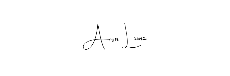 Make a beautiful signature design for name Arun Lama. Use this online signature maker to create a handwritten signature for free. Arun Lama signature style 4 images and pictures png