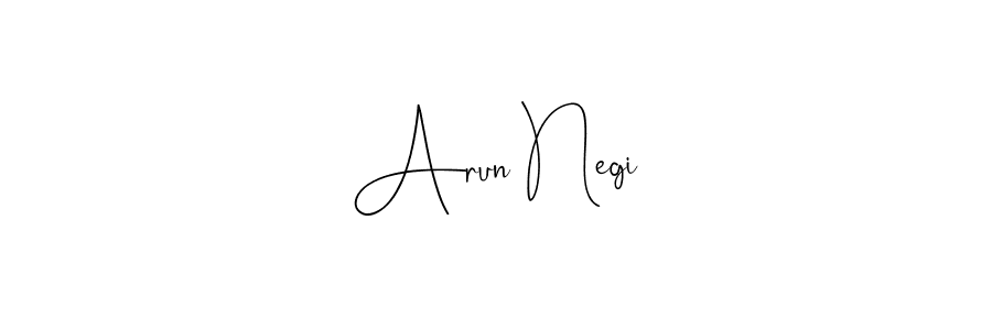 The best way (Andilay-7BmLP) to make a short signature is to pick only two or three words in your name. The name Arun Negi include a total of six letters. For converting this name. Arun Negi signature style 4 images and pictures png