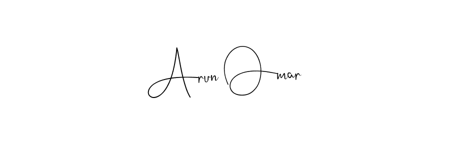 if you are searching for the best signature style for your name Arun Omar. so please give up your signature search. here we have designed multiple signature styles  using Andilay-7BmLP. Arun Omar signature style 4 images and pictures png