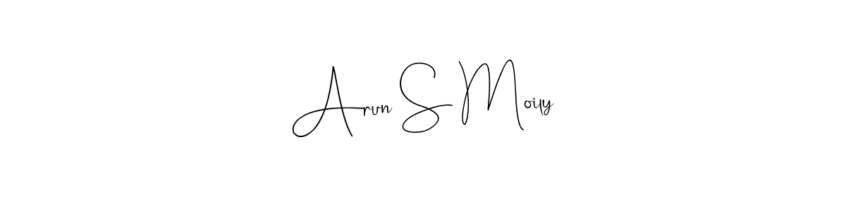 Design your own signature with our free online signature maker. With this signature software, you can create a handwritten (Andilay-7BmLP) signature for name Arun S Moily. Arun S Moily signature style 4 images and pictures png