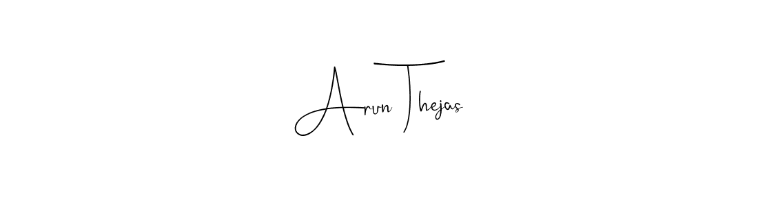 The best way (Andilay-7BmLP) to make a short signature is to pick only two or three words in your name. The name Arun Thejas include a total of six letters. For converting this name. Arun Thejas signature style 4 images and pictures png