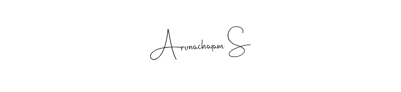 Make a beautiful signature design for name Arunachalam S. Use this online signature maker to create a handwritten signature for free. Arunachalam S signature style 4 images and pictures png