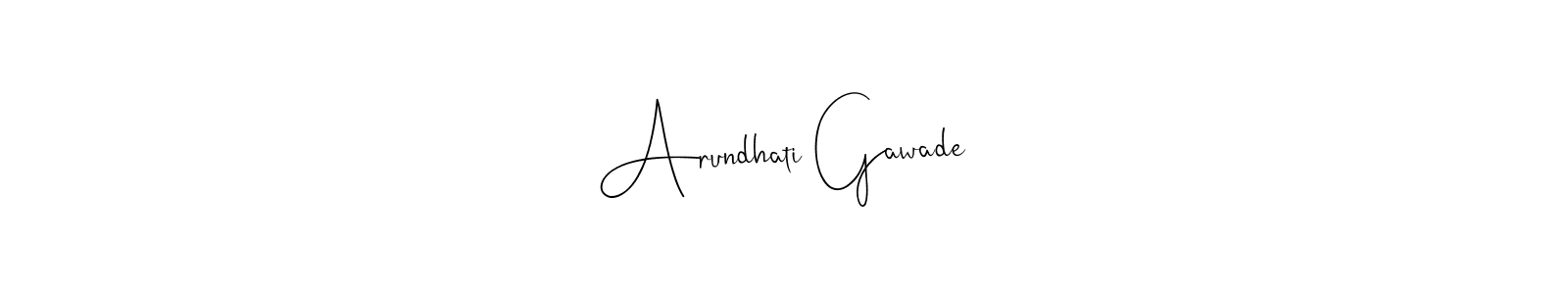 Design your own signature with our free online signature maker. With this signature software, you can create a handwritten (Andilay-7BmLP) signature for name Arundhati Gawade. Arundhati Gawade signature style 4 images and pictures png