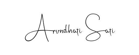 Download transparent PNG signature for name Arundhati Sati styled with Andilay-7BmLP font. Ready to paste directly into PDF and Word agreements. Arundhati Sati signature style 4 images and pictures png