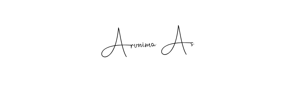 Make a short Arunima As signature style. Manage your documents anywhere anytime using Andilay-7BmLP. Create and add eSignatures, submit forms, share and send files easily. Arunima As signature style 4 images and pictures png