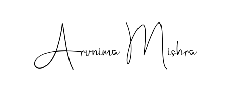 A modern signature idea for name Arunima Mishra using Andilay-7BmLP font. Clean strokes and elegant curves make it stand out instantly. Arunima Mishra signature style 4 images and pictures png