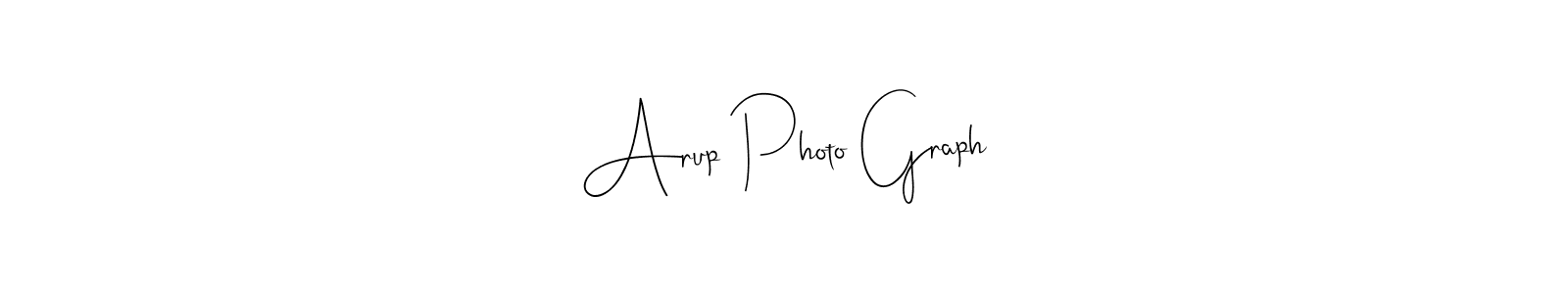 How to make Arup Photo Graph name signature. Use Andilay-7BmLP style for creating short signs online. This is the latest handwritten sign. Arup Photo Graph signature style 4 images and pictures png
