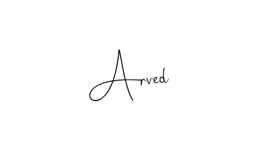 Make a beautiful signature design for name Arved. Use this online signature maker to create a handwritten signature for free. Arved signature style 4 images and pictures png