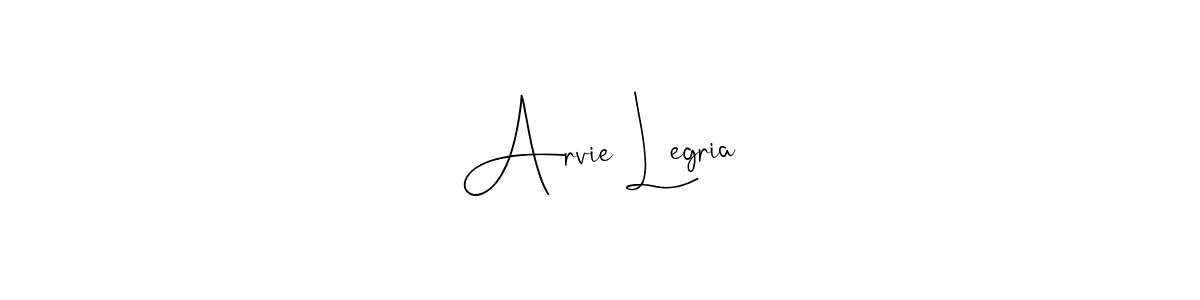 How to make Arvie Legria name signature. Use Andilay-7BmLP style for creating short signs online. This is the latest handwritten sign. Arvie Legria signature style 4 images and pictures png