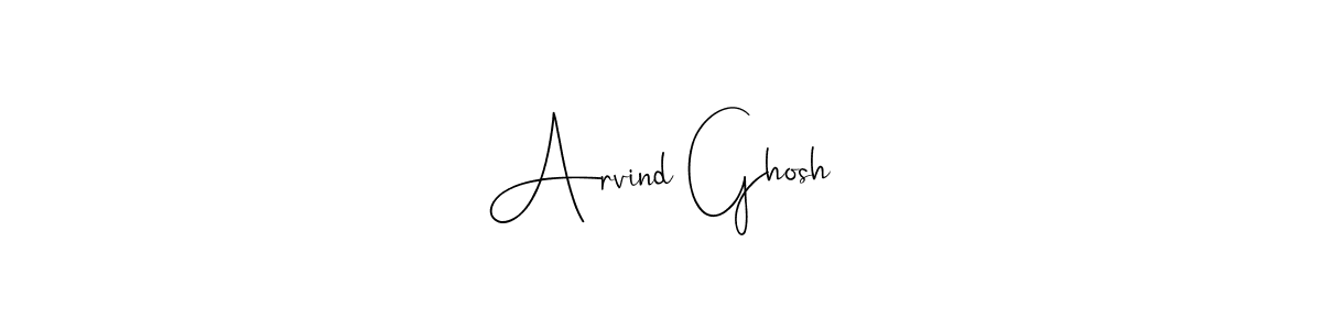 Make a beautiful signature design for name Arvind Ghosh. Use this online signature maker to create a handwritten signature for free. Arvind Ghosh signature style 4 images and pictures png