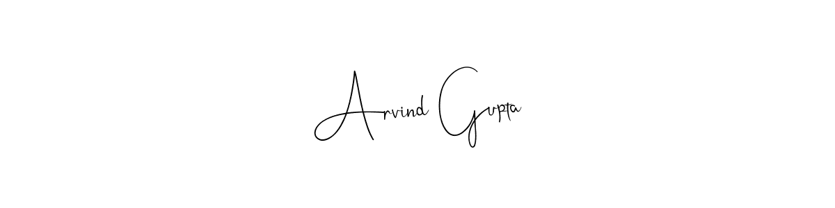 Make a beautiful signature design for name Arvind Gupta. Use this online signature maker to create a handwritten signature for free. Arvind Gupta signature style 4 images and pictures png