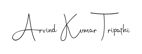 You should practise on your own different ways (Andilay-7BmLP) to write your name (Arvind Kumar Tripathi) in signature. Don't let someone else do it for you. Arvind Kumar Tripathi signature style 4 images and pictures png
