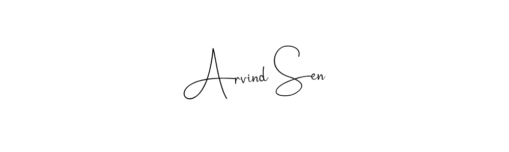 You can use this online signature creator to create a handwritten signature for the name Arvind Sen. This is the best online autograph maker. Arvind Sen signature style 4 images and pictures png