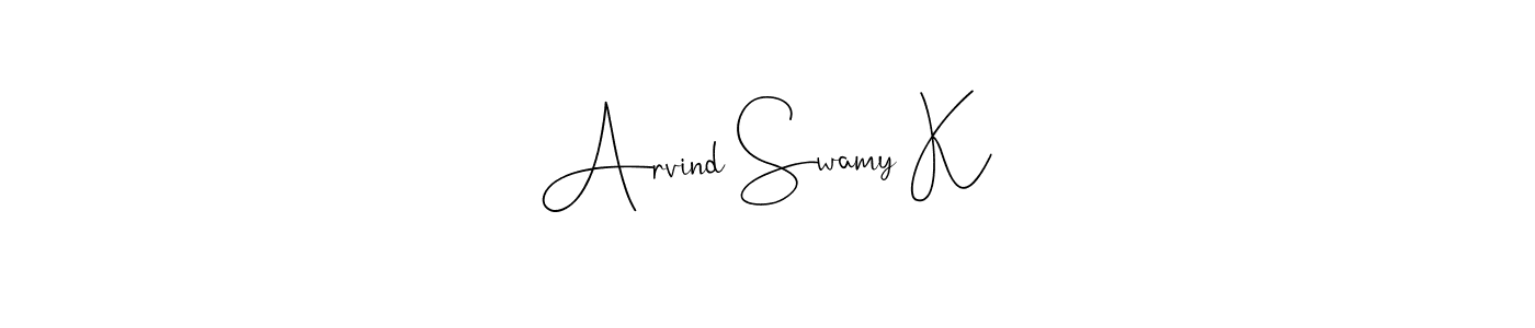 Make a short Arvind Swamy K signature style. Manage your documents anywhere anytime using Andilay-7BmLP. Create and add eSignatures, submit forms, share and send files easily. Arvind Swamy K signature style 4 images and pictures png