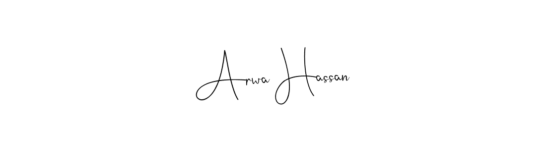 Use a signature maker to create a handwritten signature online. With this signature software, you can design (Andilay-7BmLP) your own signature for name Arwa Hassan. Arwa Hassan signature style 4 images and pictures png