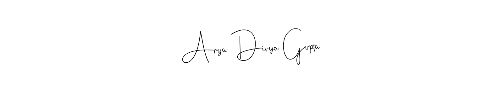 How to make Arya Divya Gupta signature? Andilay-7BmLP is a professional autograph style. Create handwritten signature for Arya Divya Gupta name. Arya Divya Gupta signature style 4 images and pictures png