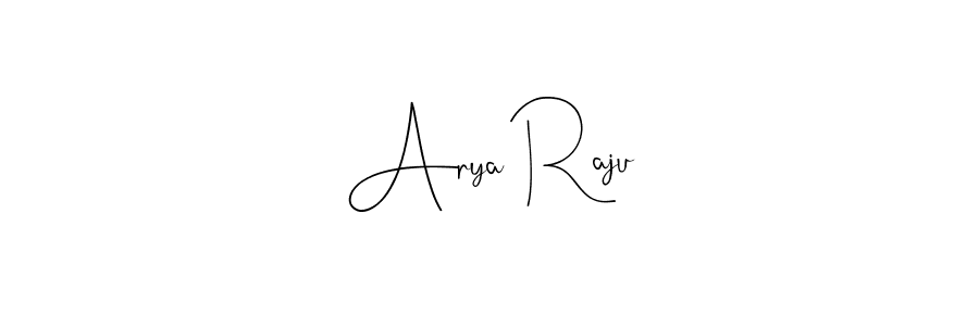 Create a beautiful signature design for name Arya Raju. With this signature (Andilay-7BmLP) fonts, you can make a handwritten signature for free. Arya Raju signature style 4 images and pictures png