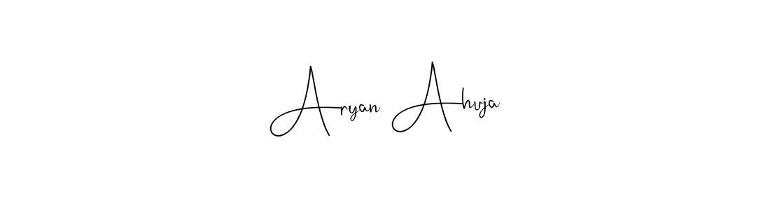 You should practise on your own different ways (Andilay-7BmLP) to write your name (Aryan Ahuja) in signature. don't let someone else do it for you. Aryan Ahuja signature style 4 images and pictures png