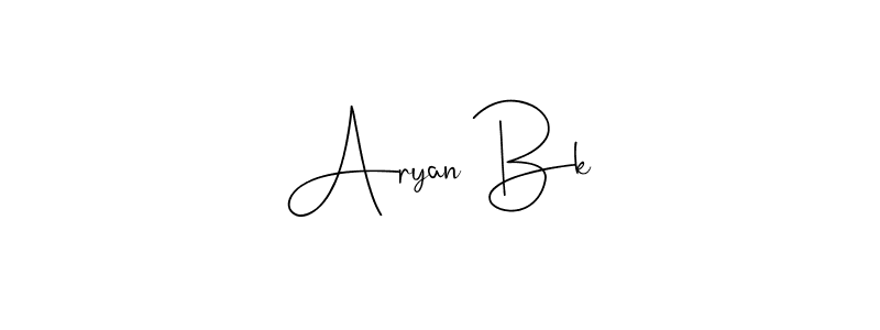 Also we have Aryan Bk name is the best signature style. Create professional handwritten signature collection using Andilay-7BmLP autograph style. Aryan Bk signature style 4 images and pictures png