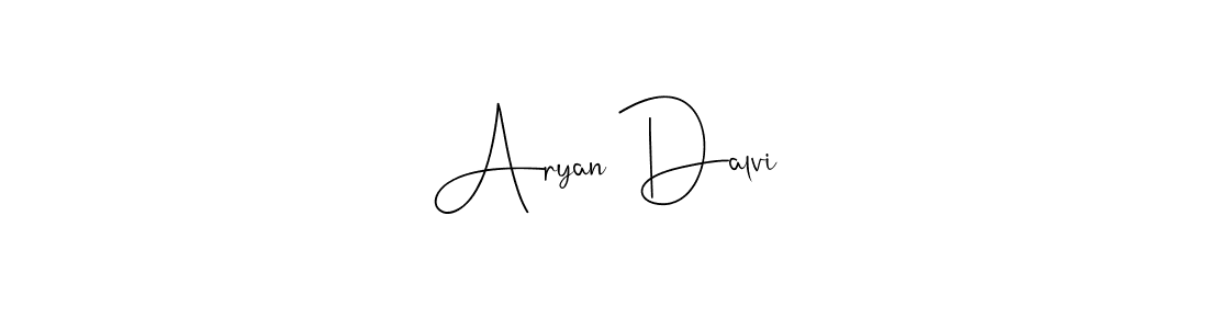 You can use this online signature creator to create a handwritten signature for the name Aryan Dalvi. This is the best online autograph maker. Aryan Dalvi signature style 4 images and pictures png