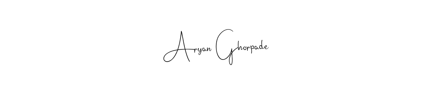 Best and Professional Signature Style for Aryan Ghorpade. Andilay-7BmLP Best Signature Style Collection. Aryan Ghorpade signature style 4 images and pictures png